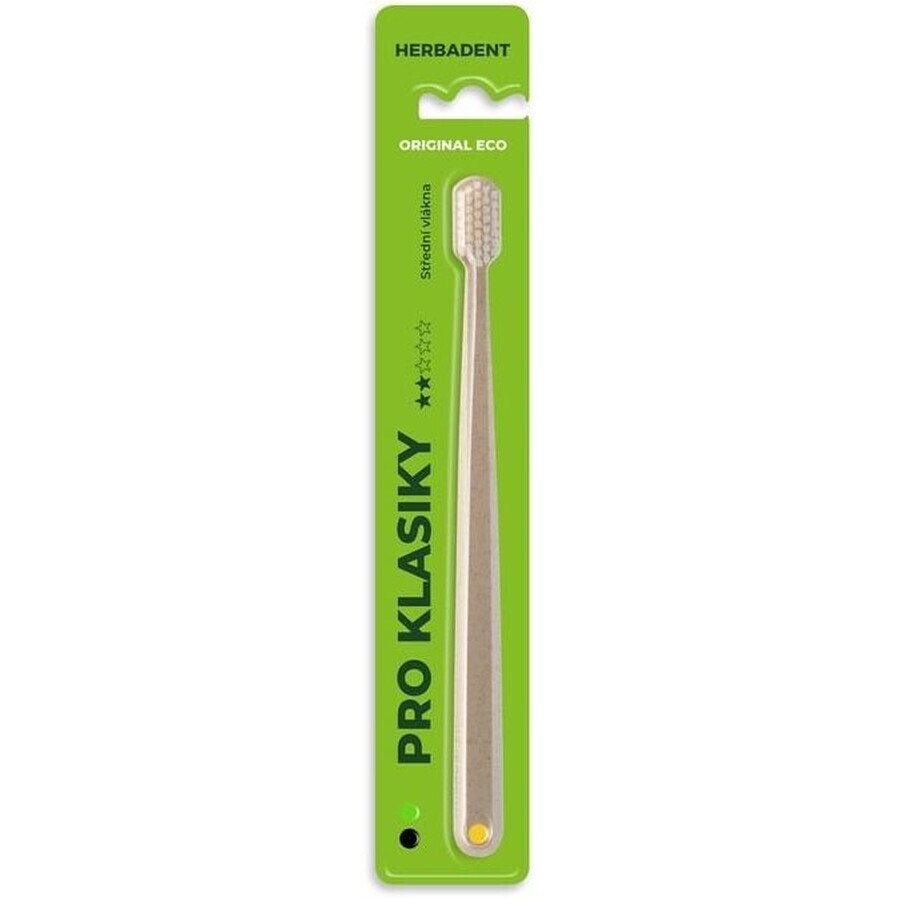 Herbadent Original ECO Toothbrush with medium-hard fibers