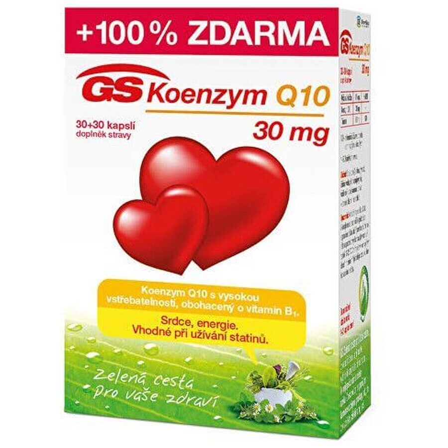 GS Coenzima Q10, 30 + 30 cápsulas
