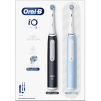 Oral-B iO 3 Dual Pack elektrische tandenborstels zwart en blauw 2 stuks Oral-B iO 3 Dual Pack elektrische tandenborstels zwart en blauw 2 stuks