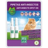 Menforsan Pipettes antiparasitaires pour chats 2 pcs 2 x 1.5 ml