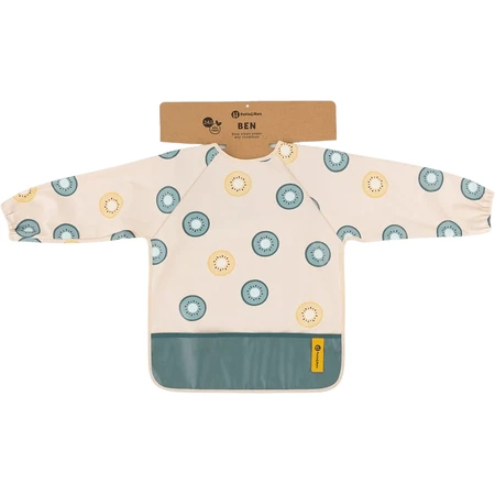 Babero Petite&Mars de manga larga - Ben Beige Citrus