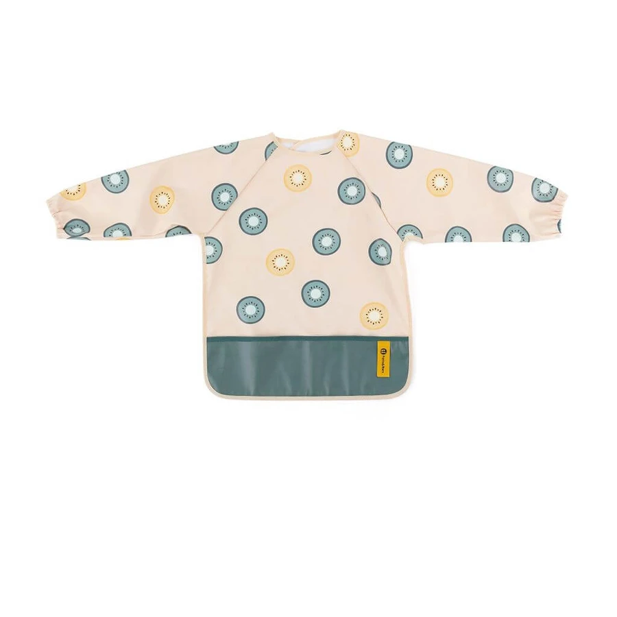 Babero Petite&Mars de manga larga - Ben Beige Citrus