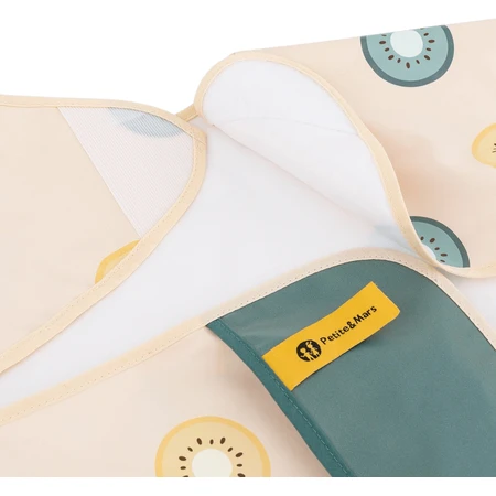 Babero Petite&Mars de manga larga - Ben Beige Citrus