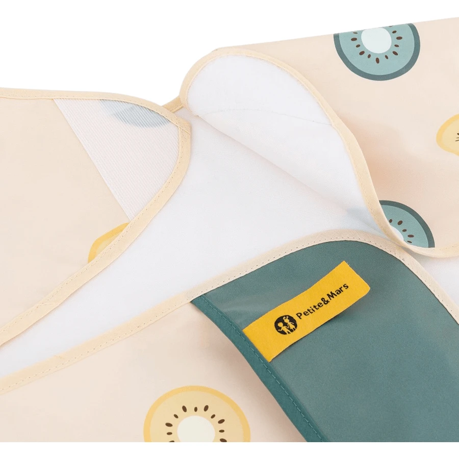 Babero Petite&Mars de manga larga - Ben Beige Citrus
