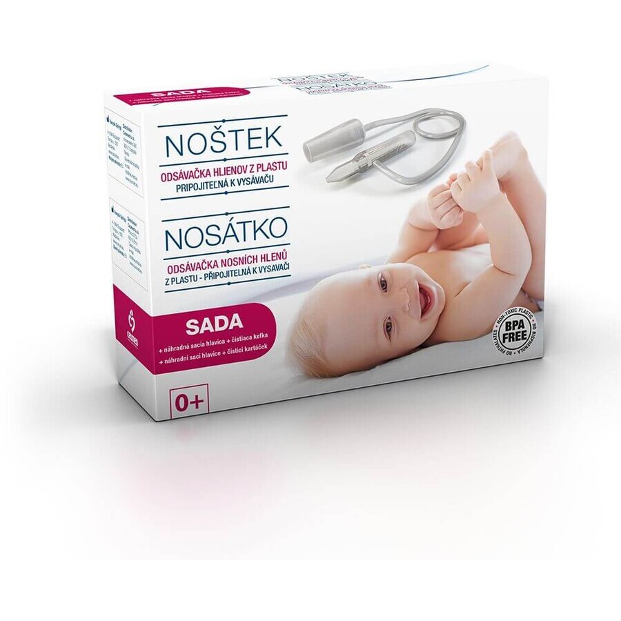 Nosko set Plastic sputum extractor to attach to a vacuum cleaner