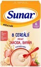 Porridge Sunar avec 8 c&#233;r&#233;ales fraises, bananes 210 g