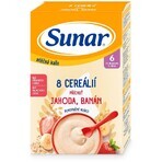 Sunar milk porridge with 8 cereals strawberries, banana 210 g