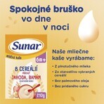 Sunar milk porridge with 8 cereals strawberries, banana 210 g