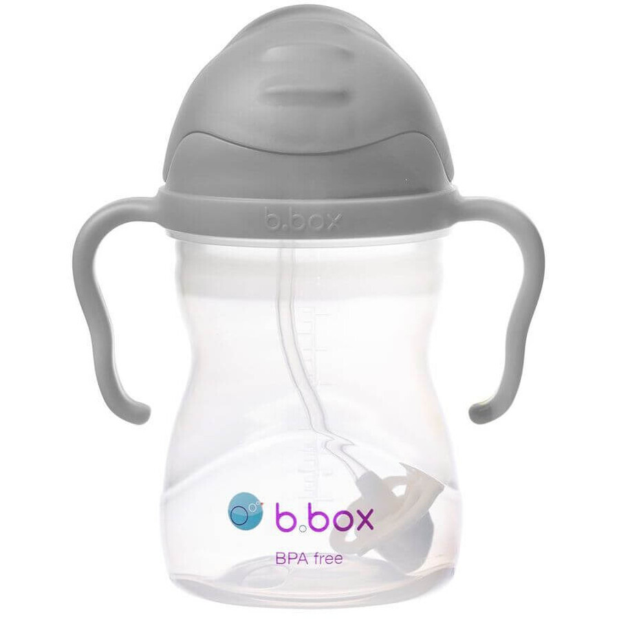 B. Dose Strohbecher, grau 240 ml
