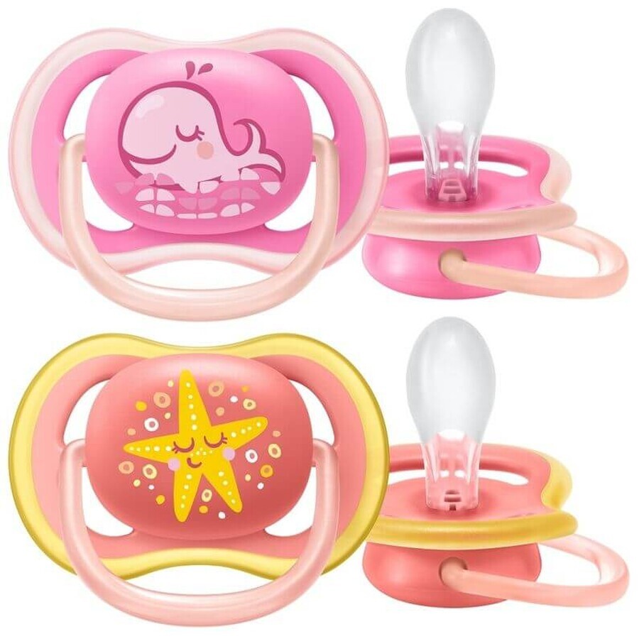 Buy Philips Avent Soother Ultra air pastel, 6-18m, girl, 2 pcs Philips Avent Soother Ultra air pastel, 6-18m, girl, 2 pcs
