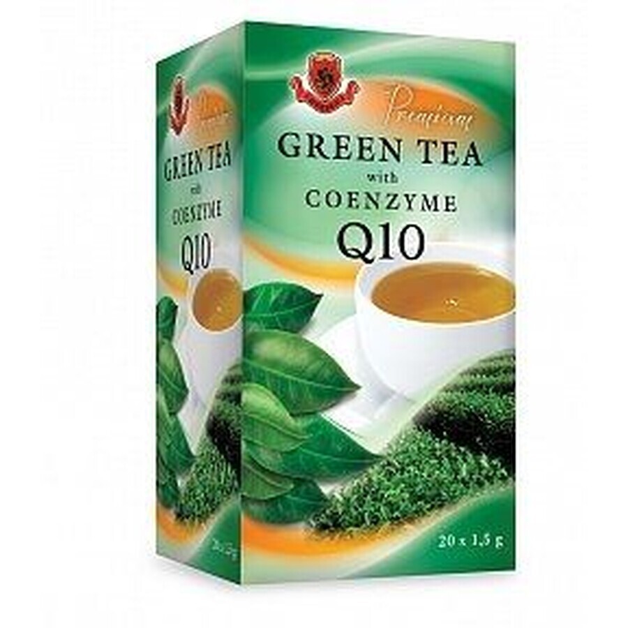 Herbex Premium Té Verde con Té Verde Q10, 20 x 1,5 g
