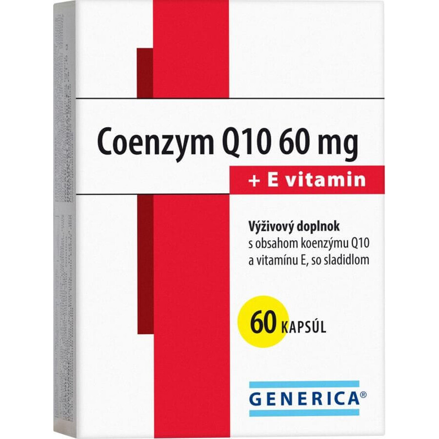 Generica COENZYM Q10 60 mg + vitamin E 60 capsules