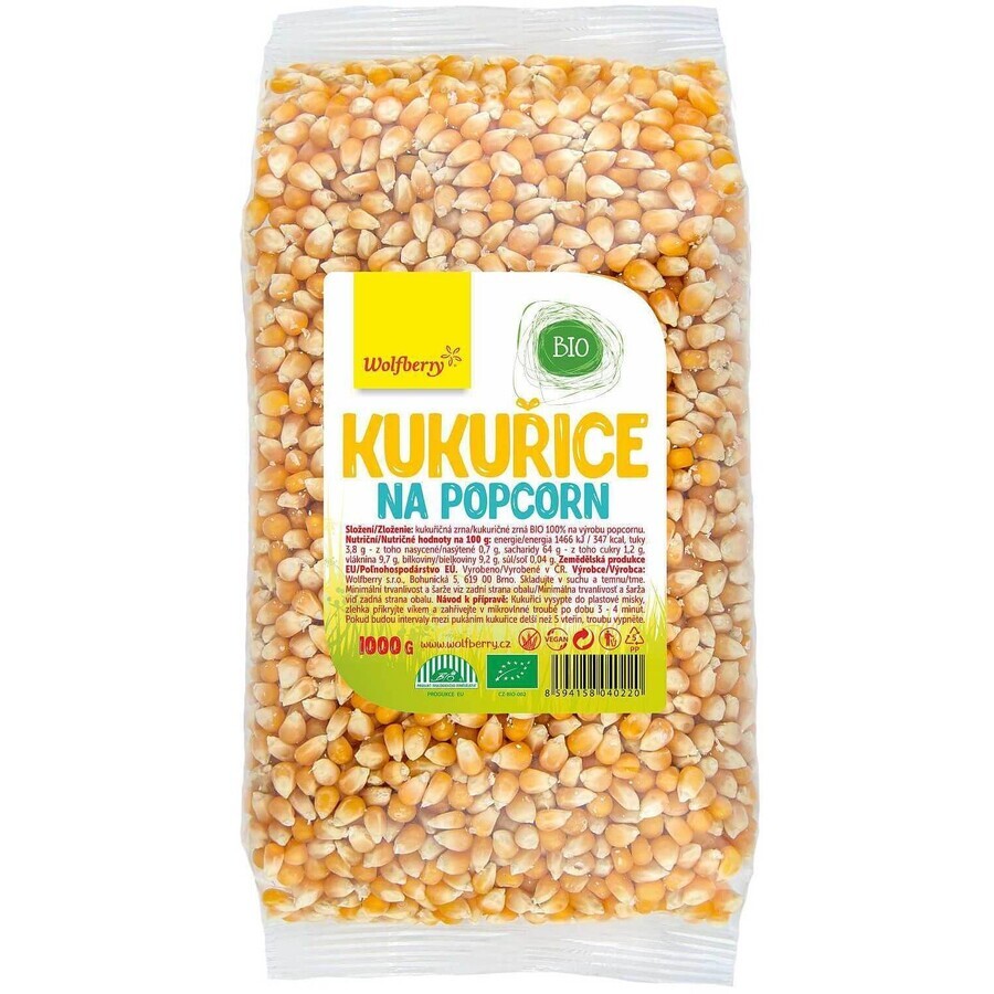 Wolfberry Organic popcorn popcorn 1000 g