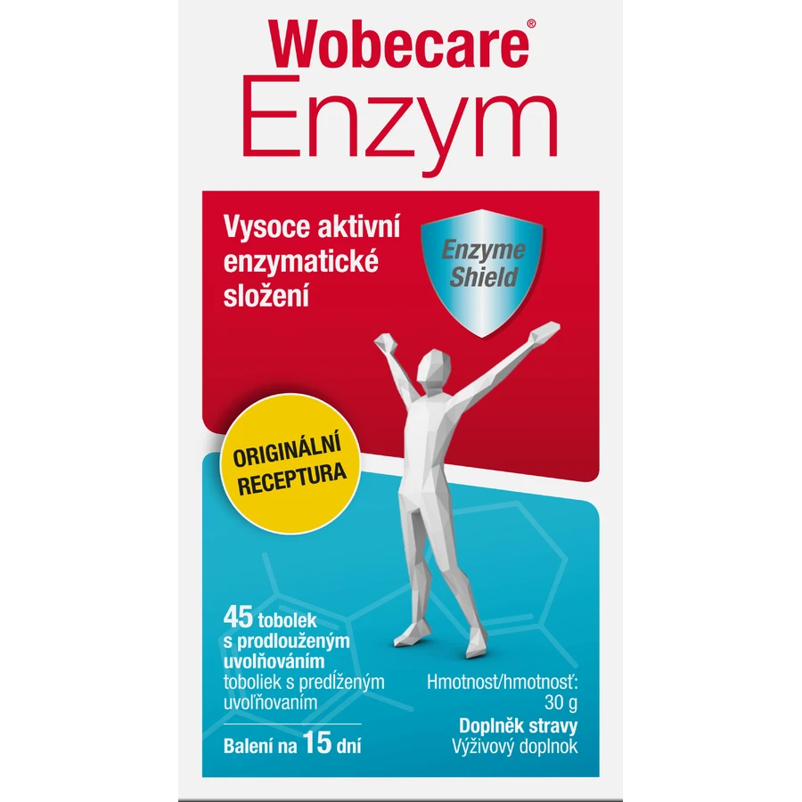 Wobecare Enzyme, 45 cápsulas
