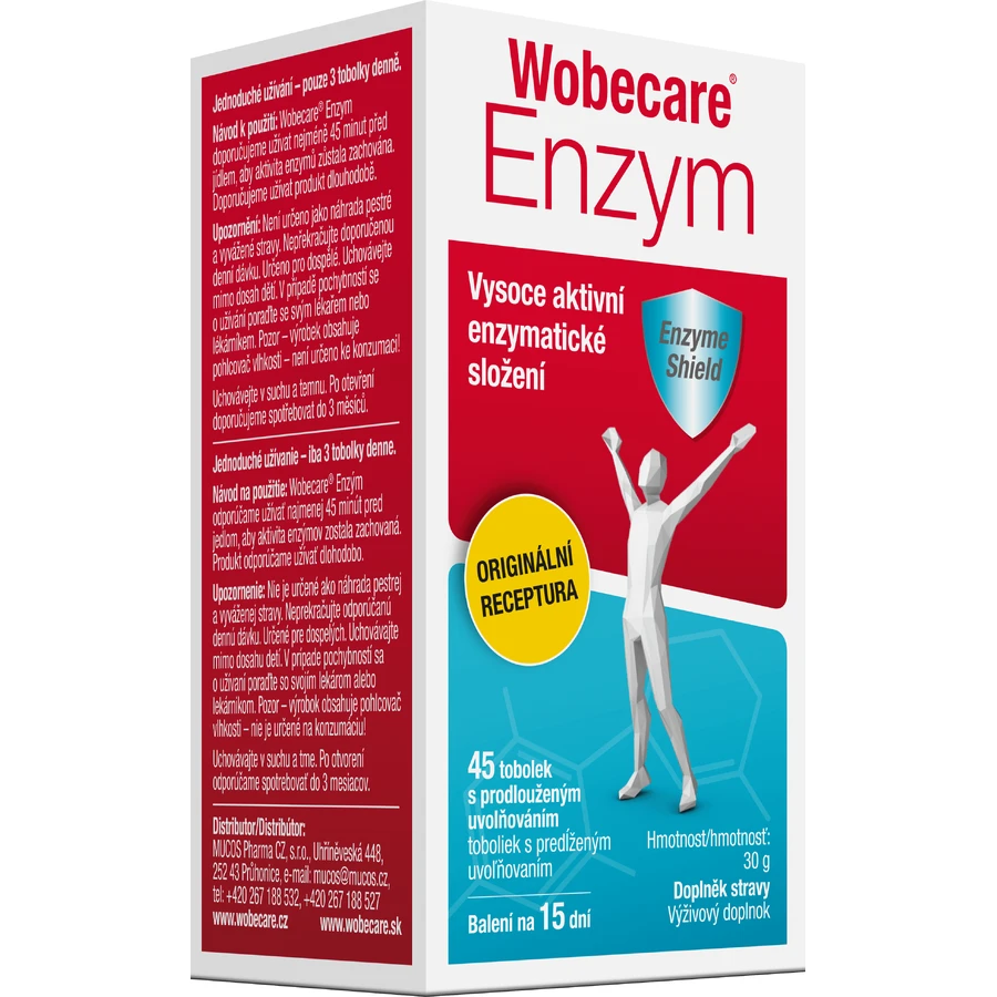 Wobecare Enzyme, 45 cápsulas