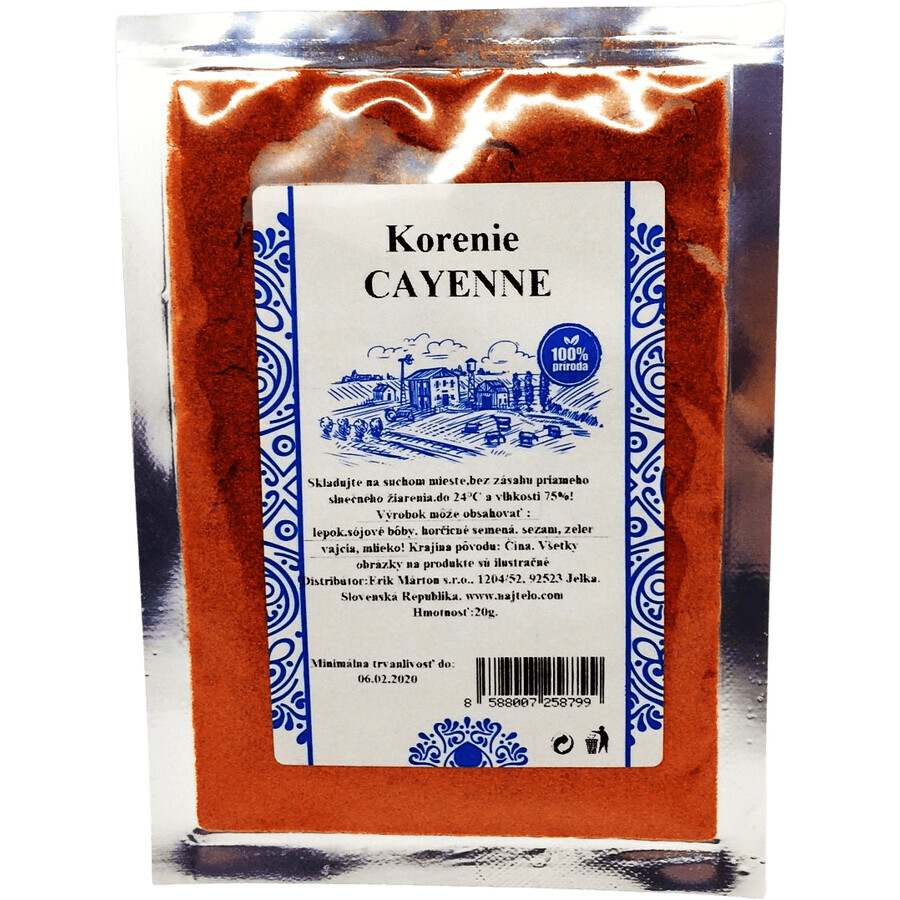 Najtelo Cayennepeper, 20 g