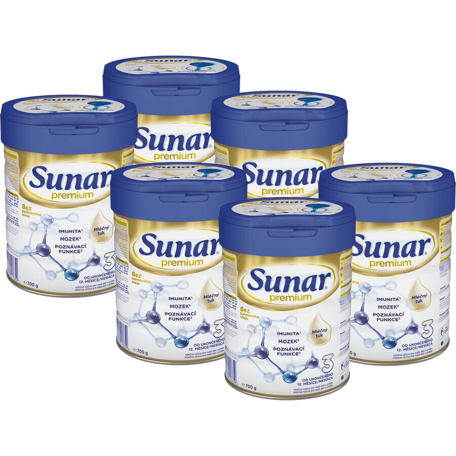 Sunar Premium 3, 6 x 700 g