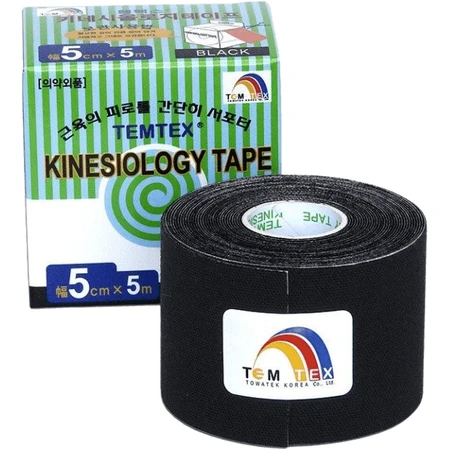 Temtex-Band, schwarz 5cm x 5m