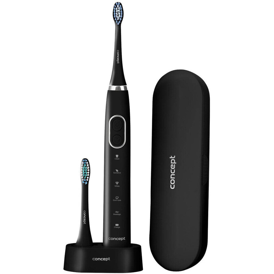 Concept ZK4011 Brosse à dents sonique avec pochette de voyage Perfect Smile, noir