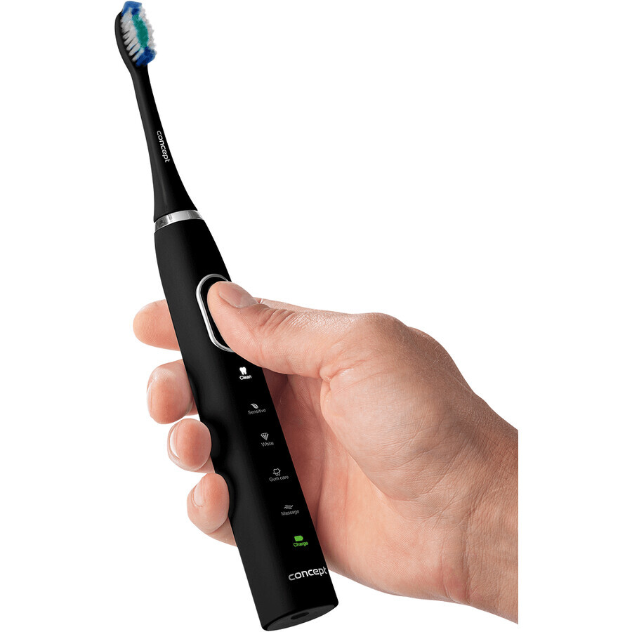 Concept ZK4011 Brosse à dents sonique avec pochette de voyage Perfect Smile, noir