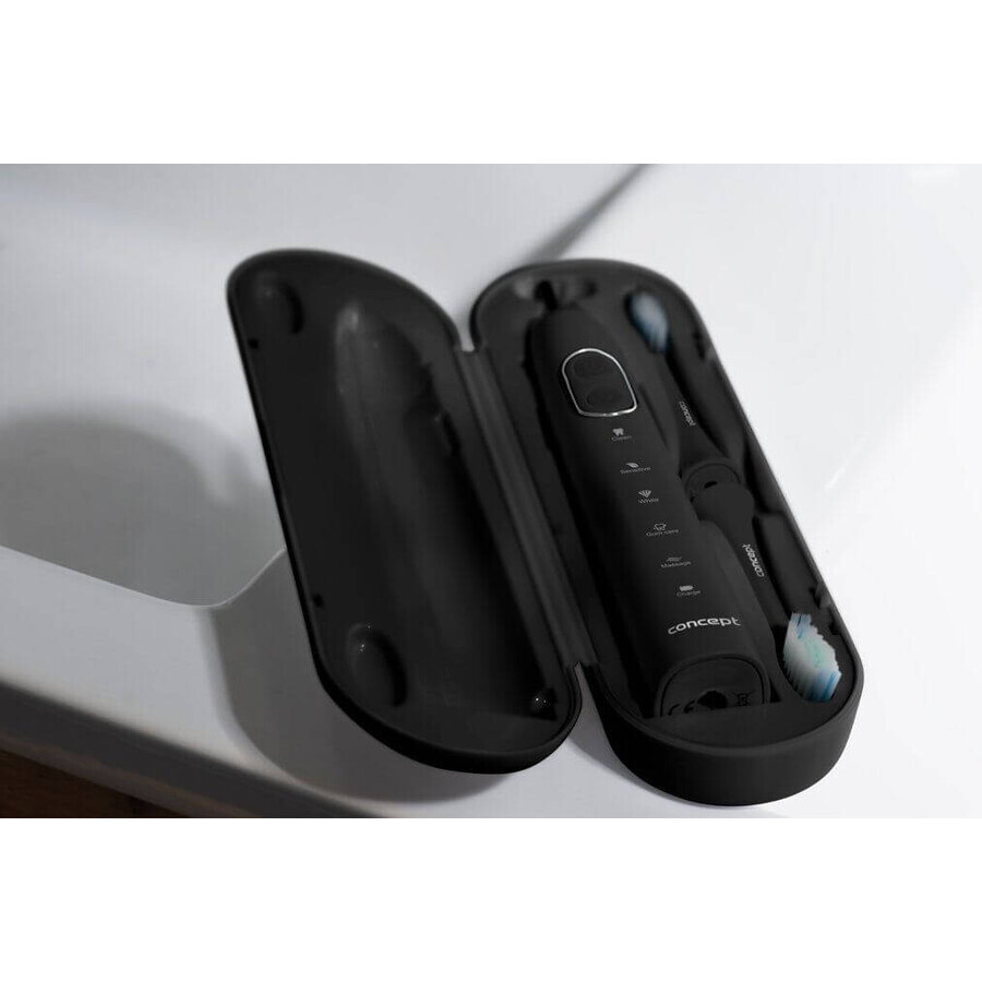 Concept ZK4011 Brosse à dents sonique avec pochette de voyage Perfect Smile, noir