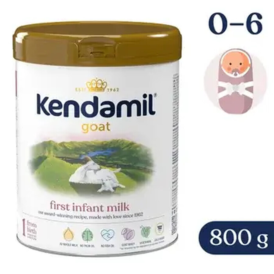 Kendamil Lapte de capră pentru sugari 1 DHA+, 800 g