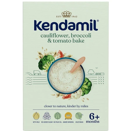 Kendamil Milchbrei mit Brokkoli, Blumenkohl und Tomaten, 6 Monate+, 150 g