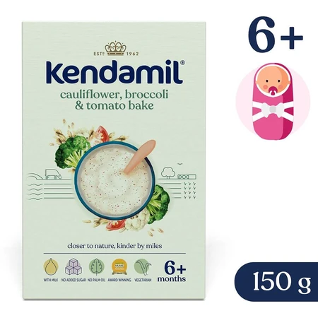 Kendamil Milchbrei mit Brokkoli, Blumenkohl und Tomaten, 6 Monate+, 150 g