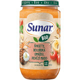 Sunar Biologische spaghetti, bolognesesaus, rundvlees 12m+, 235 g