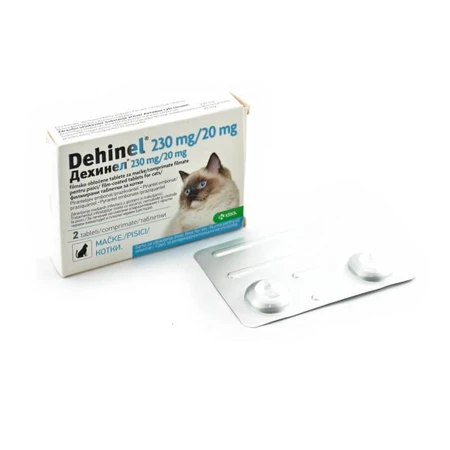 Dehinel 230 mg/20 mg voor katten tabletten 2 tabletten