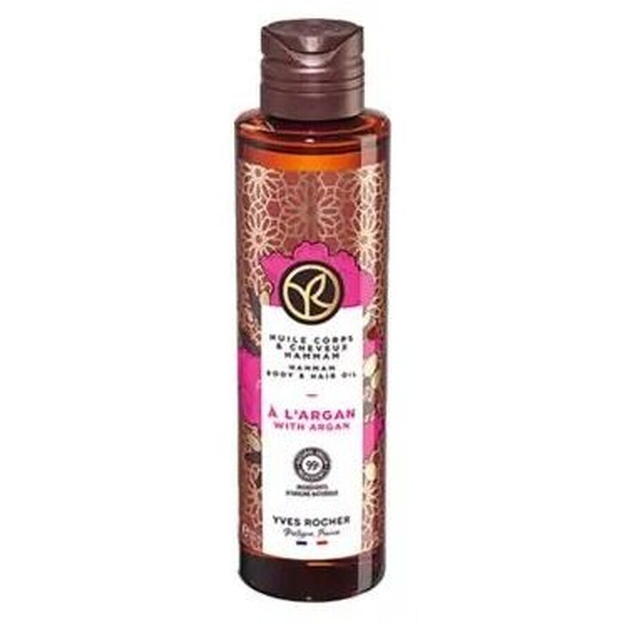 Yves Rocher Olio per corpo e capelli all'Argan e alla Rosa del Marocco bio 100 ml