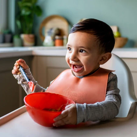 Tommee Tippee Baby-Lätzchen, 6m+, grün oder orange