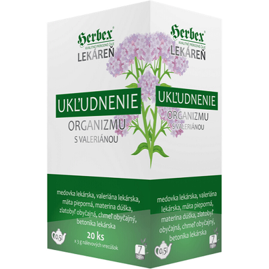 Herbex Corpo calmante con valeriana Tisana porzionata (60 g) 20 x 3 g