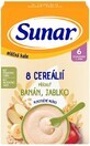 Sunar 8-granen pap met banaan, appel 210 g