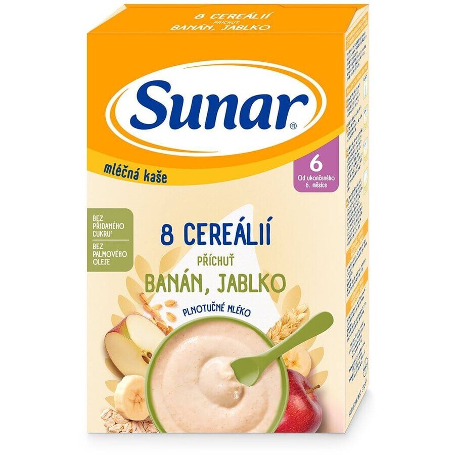 Sunar porridge with 8 cereals banana, apple 210 g
