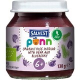 Salvest Põnn BIO Piure de pere și afine cu grâu, 130 g