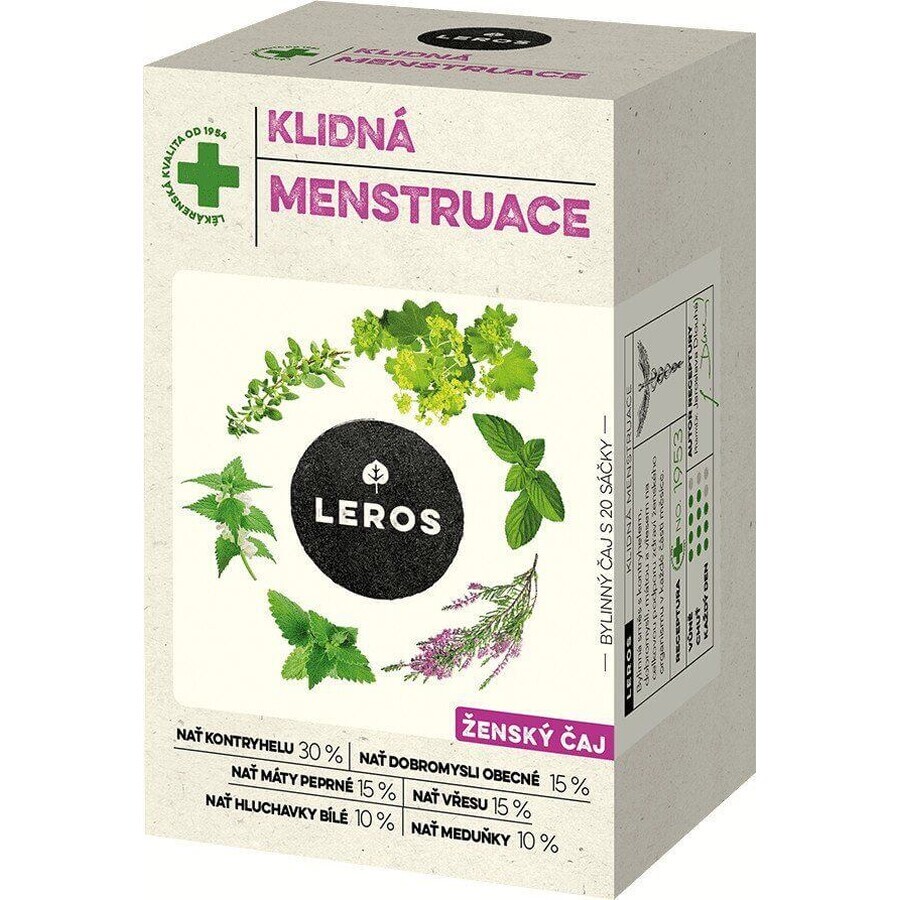 Leros Natur Tè donna calma mestruazioni 20 x 1,5 g