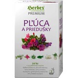 Herbex Premium Pulmón y Bronquios Mezcla de Hierbas 20 x 1,5 g