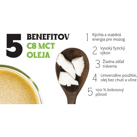 Powerlogy C8 MCT-olie 500 ml