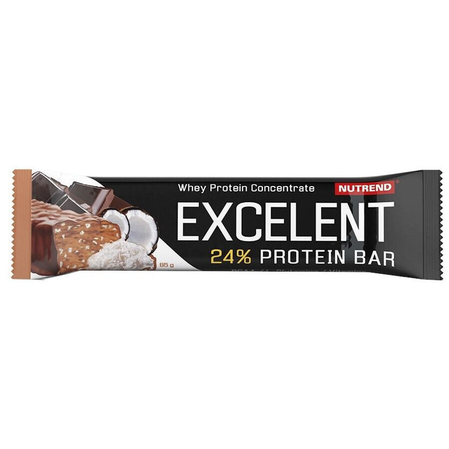 Nutrend EXCELENT barrita proteica chocolate + coco 85 g