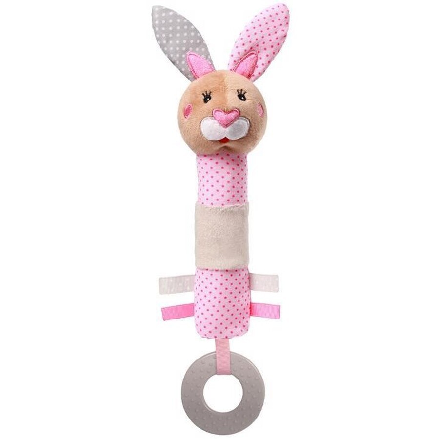 BabyOno Julia lapin jouet grinçant avec attache Julia lapin 6m+.