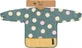 Petite&Mars Long-sleeved baby bib - Ben Green Kiwi