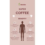 Blendea SUPERCOFFEE ORGANIC Koffiemelange met functionele paddenstoelen, kaneel en cichoreiwortel 100 g Blendea SUPERCOFFEE ORGANIC Koffiemelange met functionele paddenstoelen, kaneel en cichoreiwortel 100 g