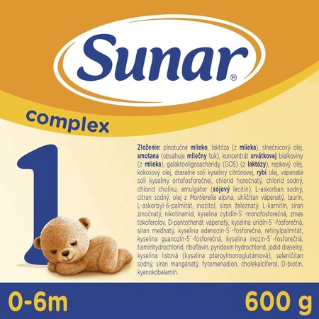 Sunar Complex 1 infant formula powder 600 g