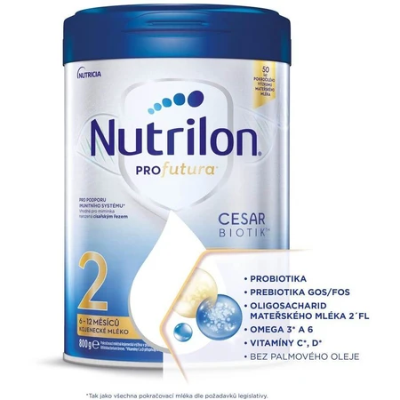 Nutrilon Profutura® Cesarbiotik™ 2 Säuglingsmilch aus dem Vereinigten Königreich. 6 Monate 4 x 800 g