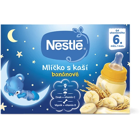 Nestlé Milk with mashed banana 6 months 2 x 200 ml