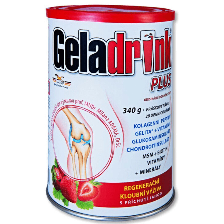 Geladrink Plus Aardbei 340 g
