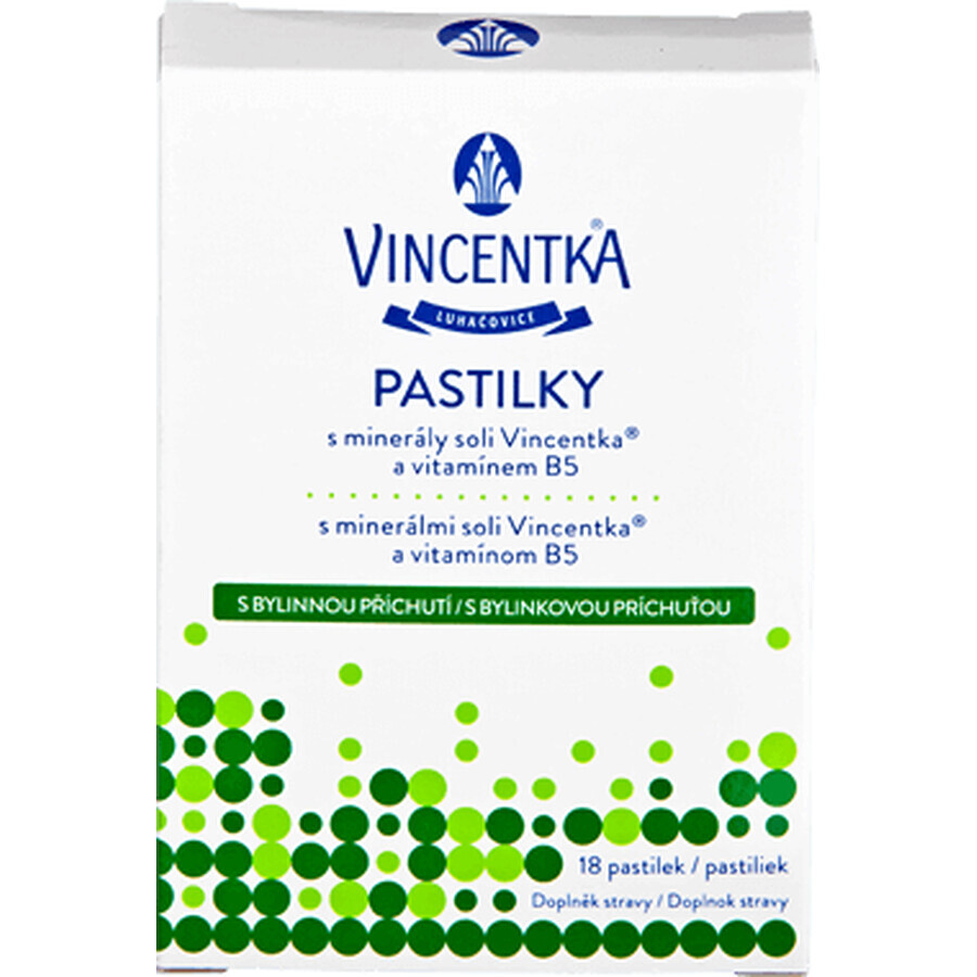 Vincentka Herbal Pastilles 18 pieces