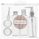 Palsar7 Set cosmético de viaje con dispensador 7 piezas