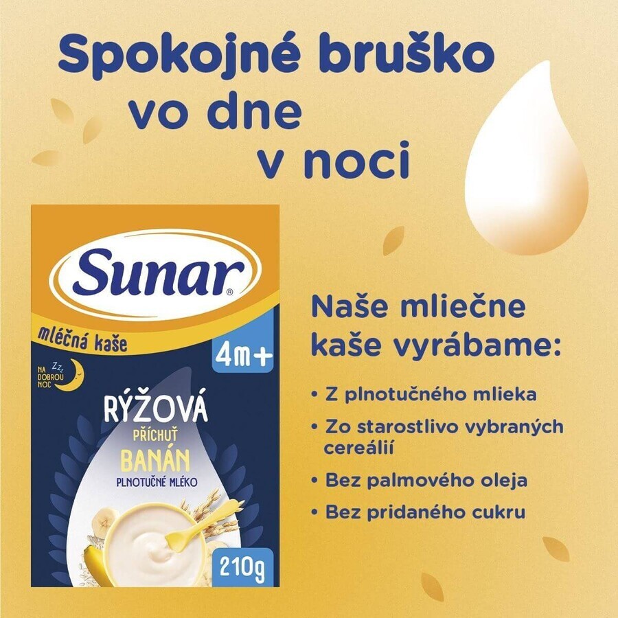 Sunar Gute-Nacht-Reisbrei mit Milch und Banane 210 g